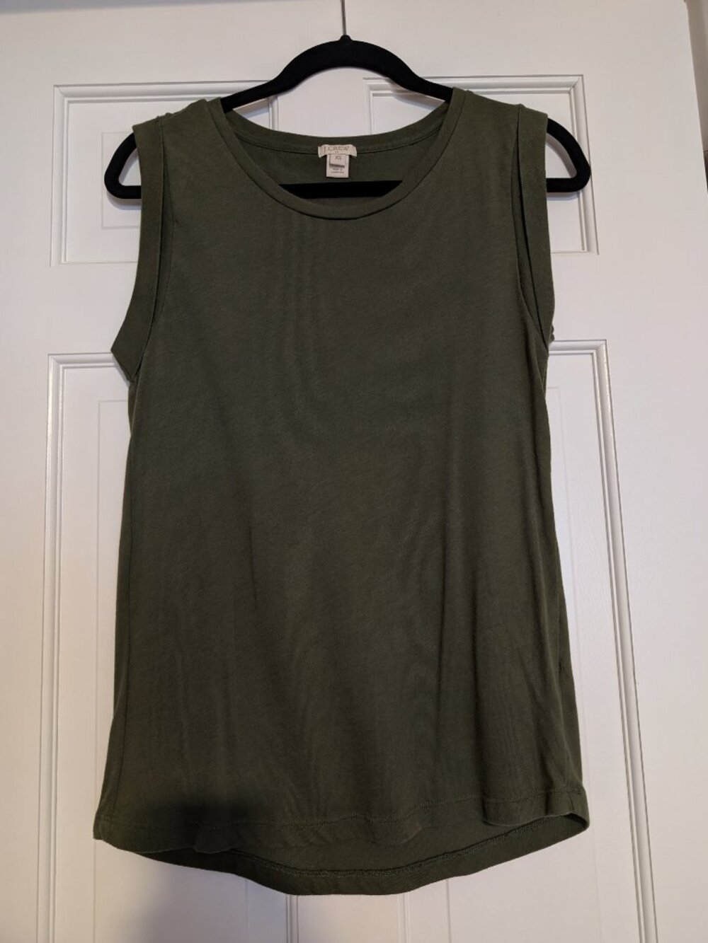 J. Crew Sleeveless Olive Green Women's Tank Top